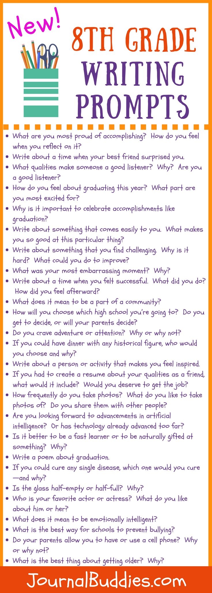 New 8th Grade Writing Prompts New 8th Grade Writing Prompts