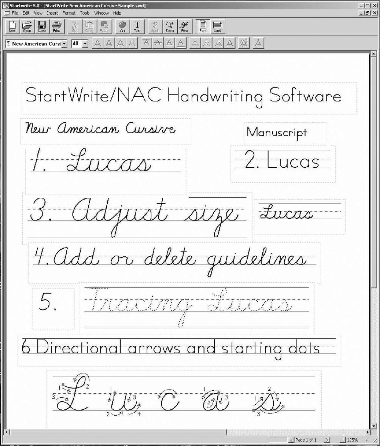 new american cursive worksheets