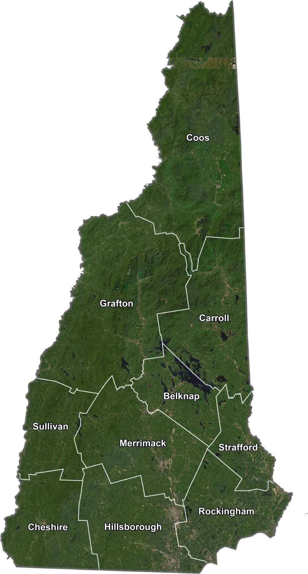 New Hampshire County Map US County Maps New Hampshire County Map US County Maps