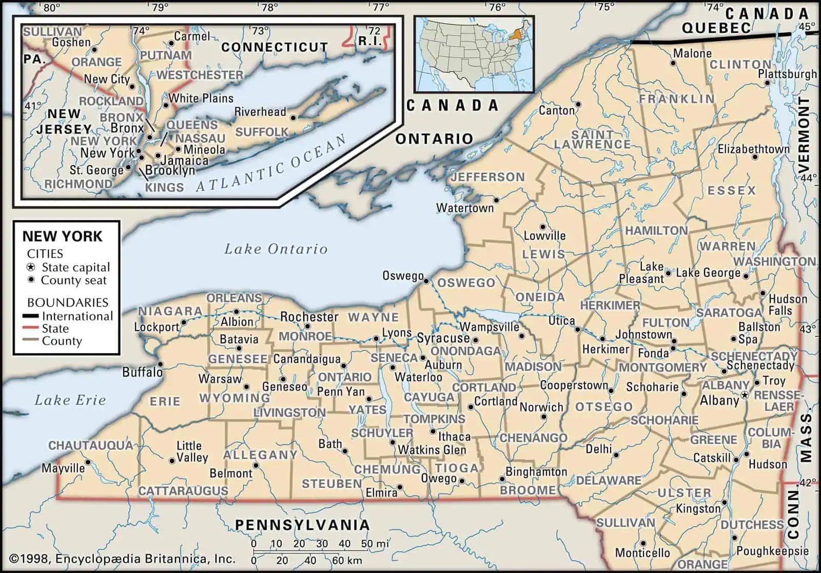 New York County Maps Interactive History Complete List