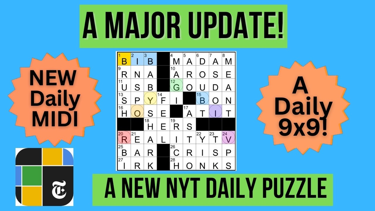 New York Times Crossword Just Got BIGGER The MIDI YouTube