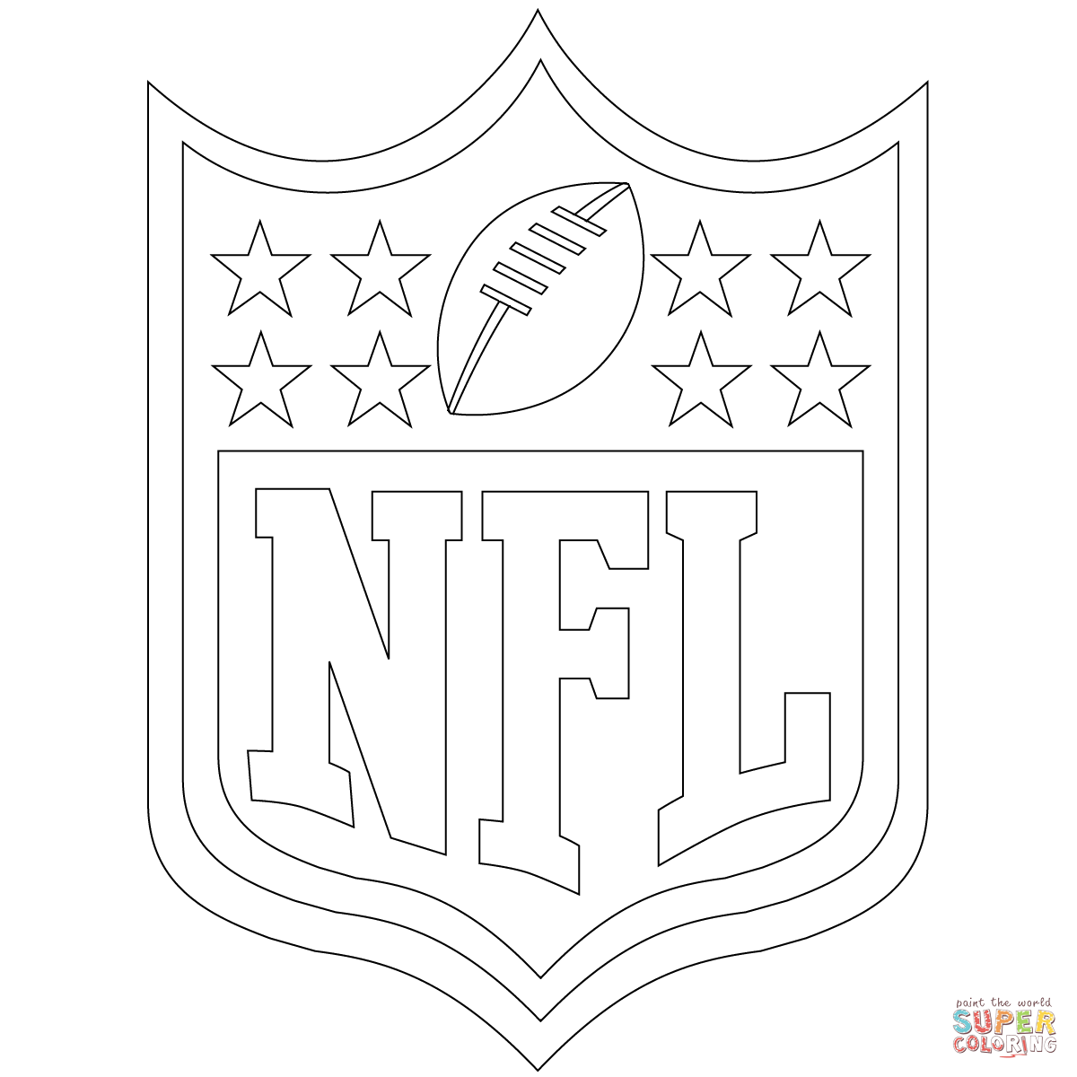 NFL Logo Coloring Page Free Printable