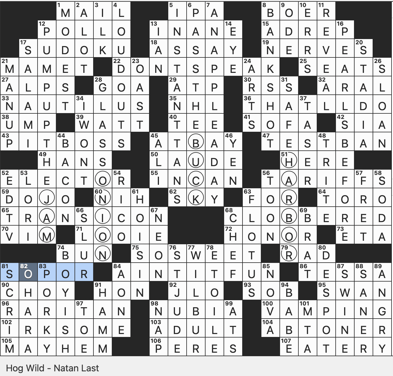 sfouf nyt crossword clue
