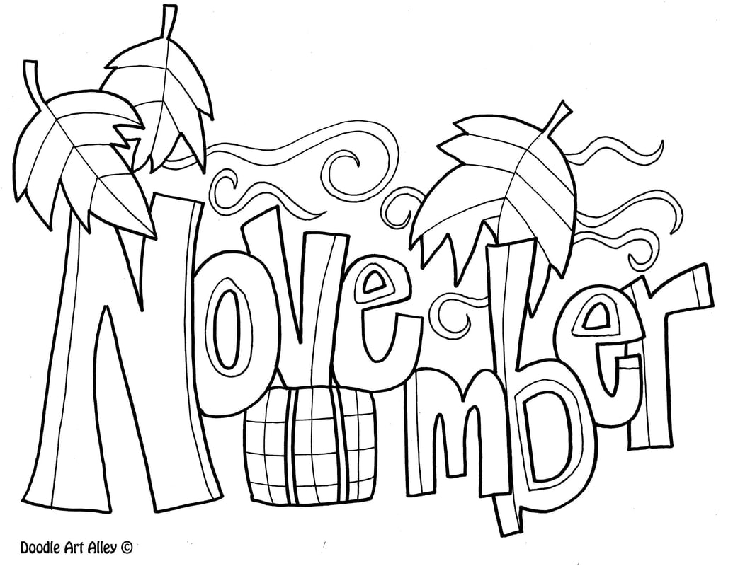 November Coloring Pages DOODLE ART ALLEY November Coloring Pages DOODLE ART ALLEY