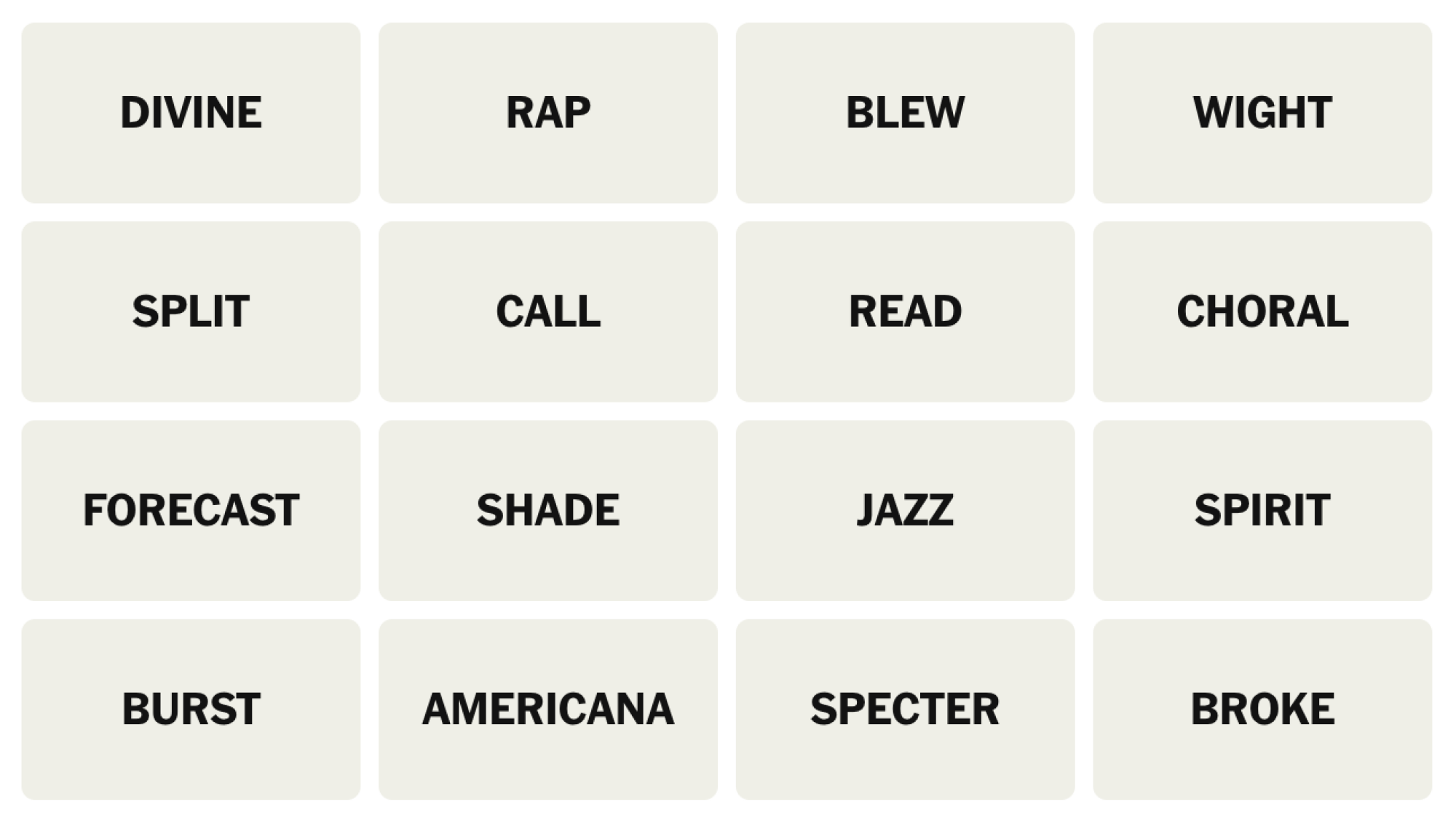 jazz type crossword clue