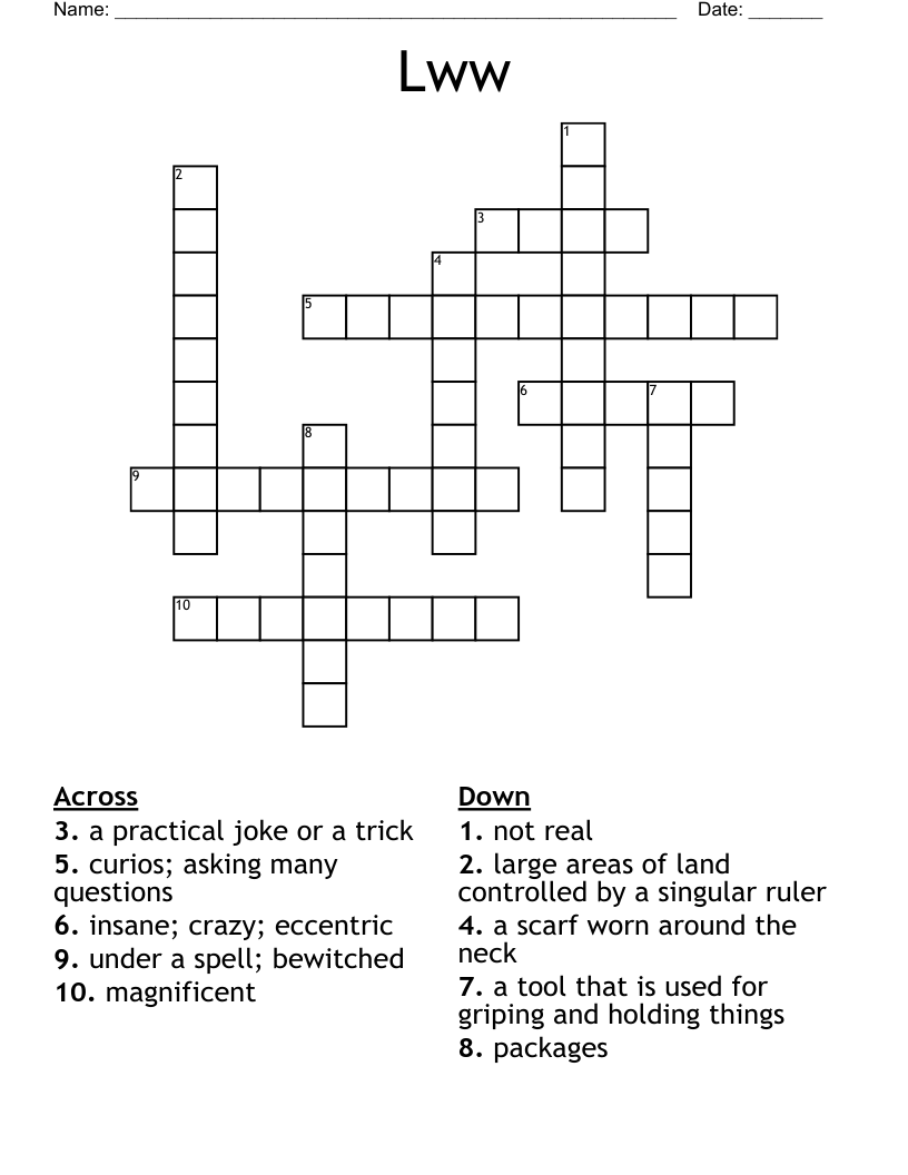 Open And Closed Syllables Crossword WordMint