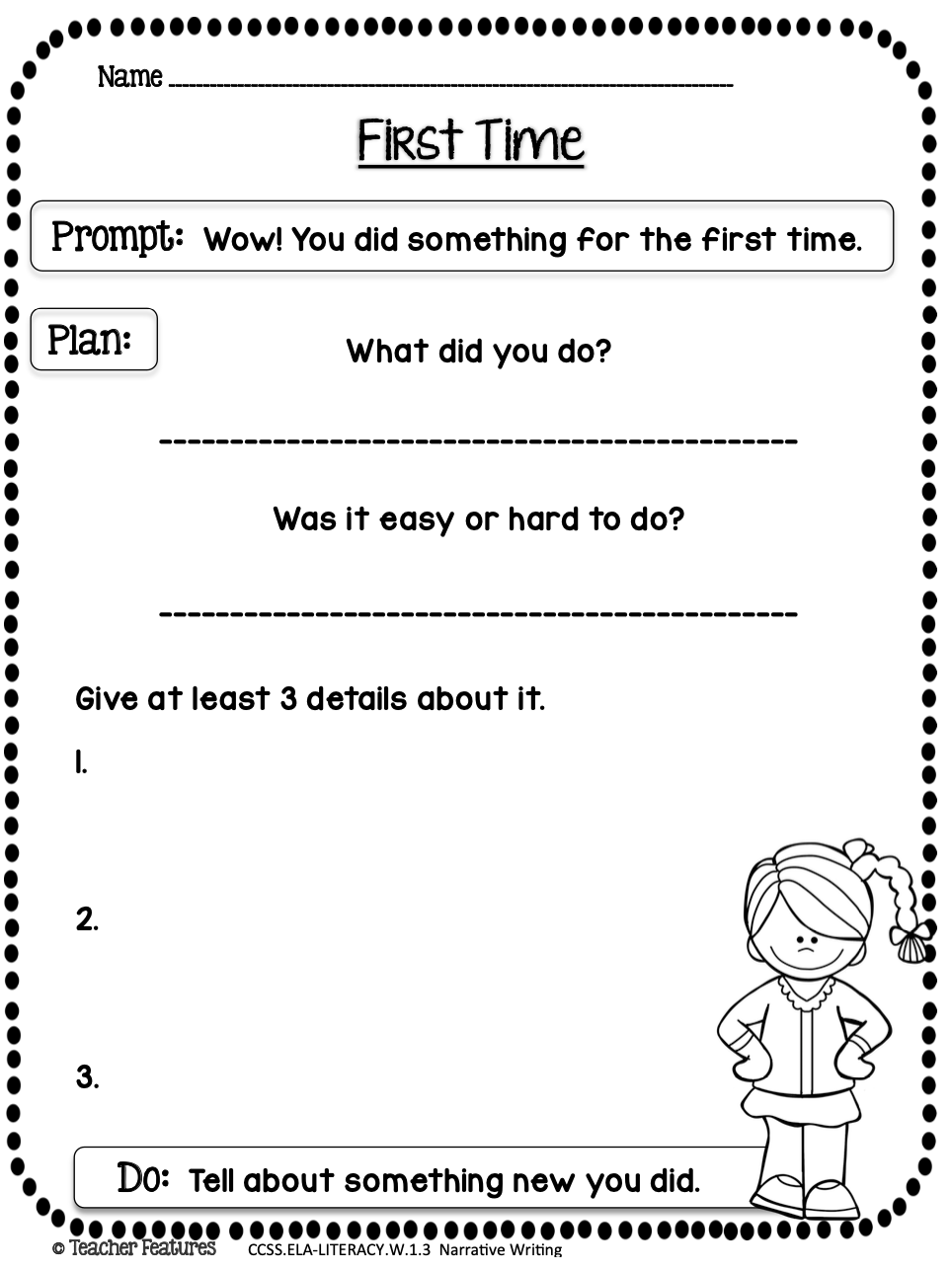 writing prompts for 1st graders