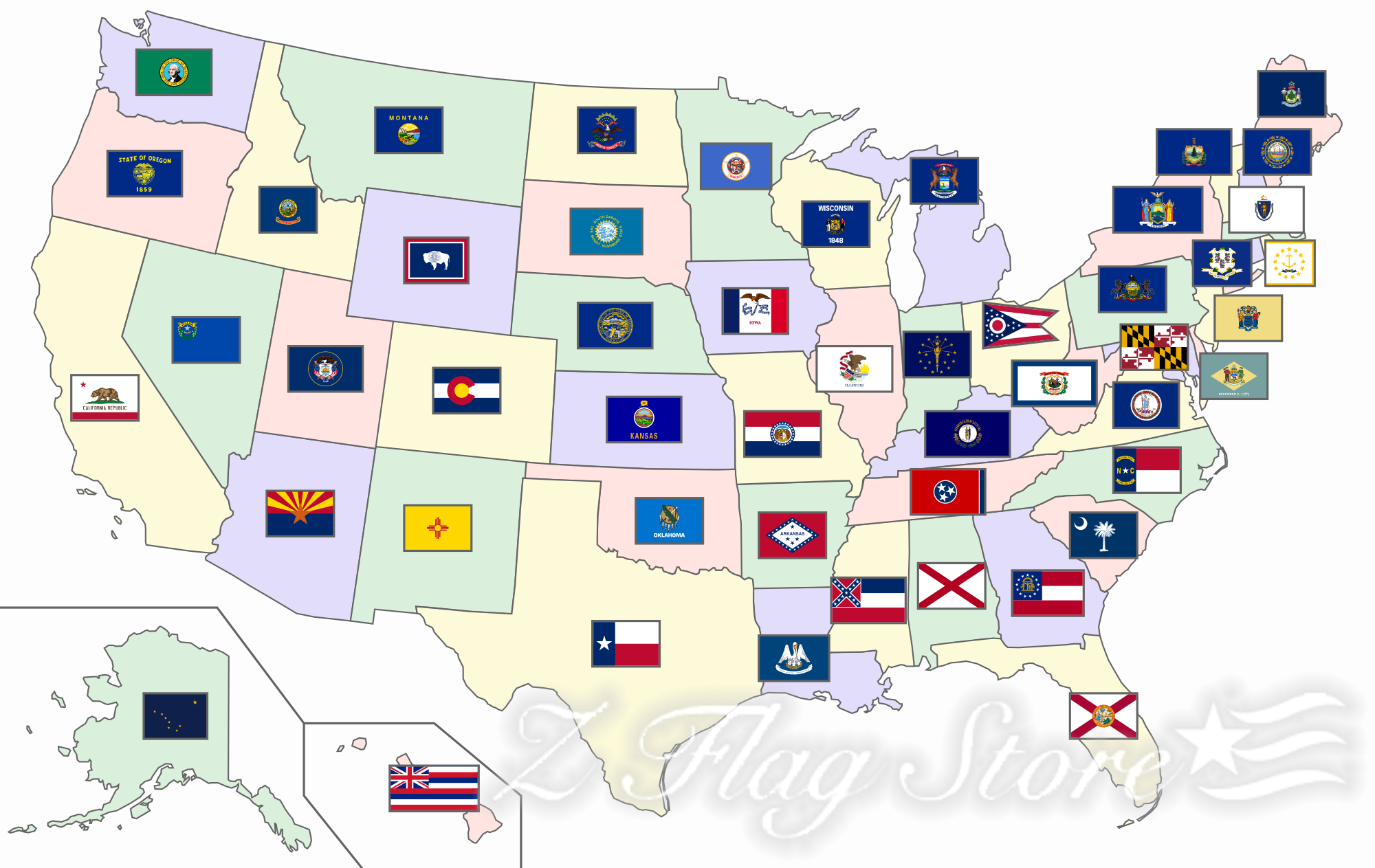 Outdoor State Flags Z Flag Store
