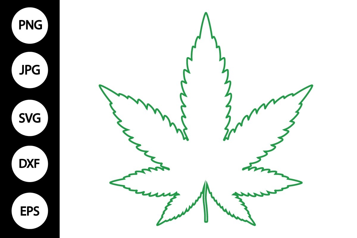 Outline Pot Leaf SVG 2852128 