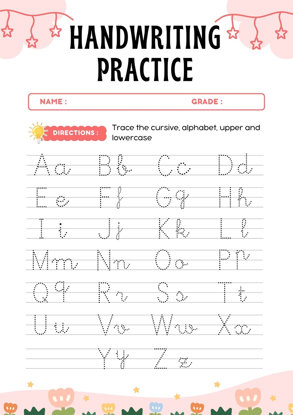 penmanship worksheets for kindergarten penmanship worksheets for kindergarten