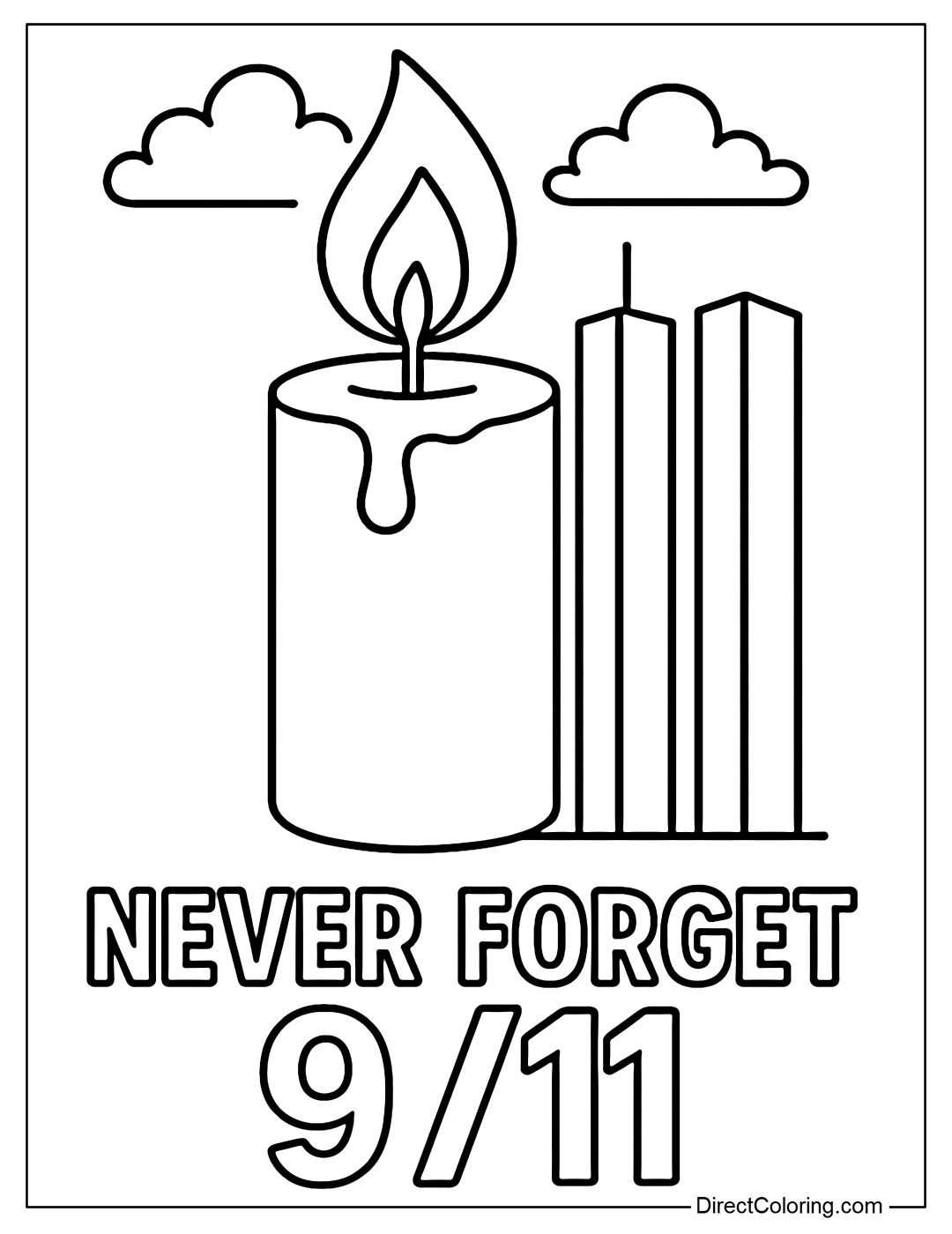 coloring pages for 9/11