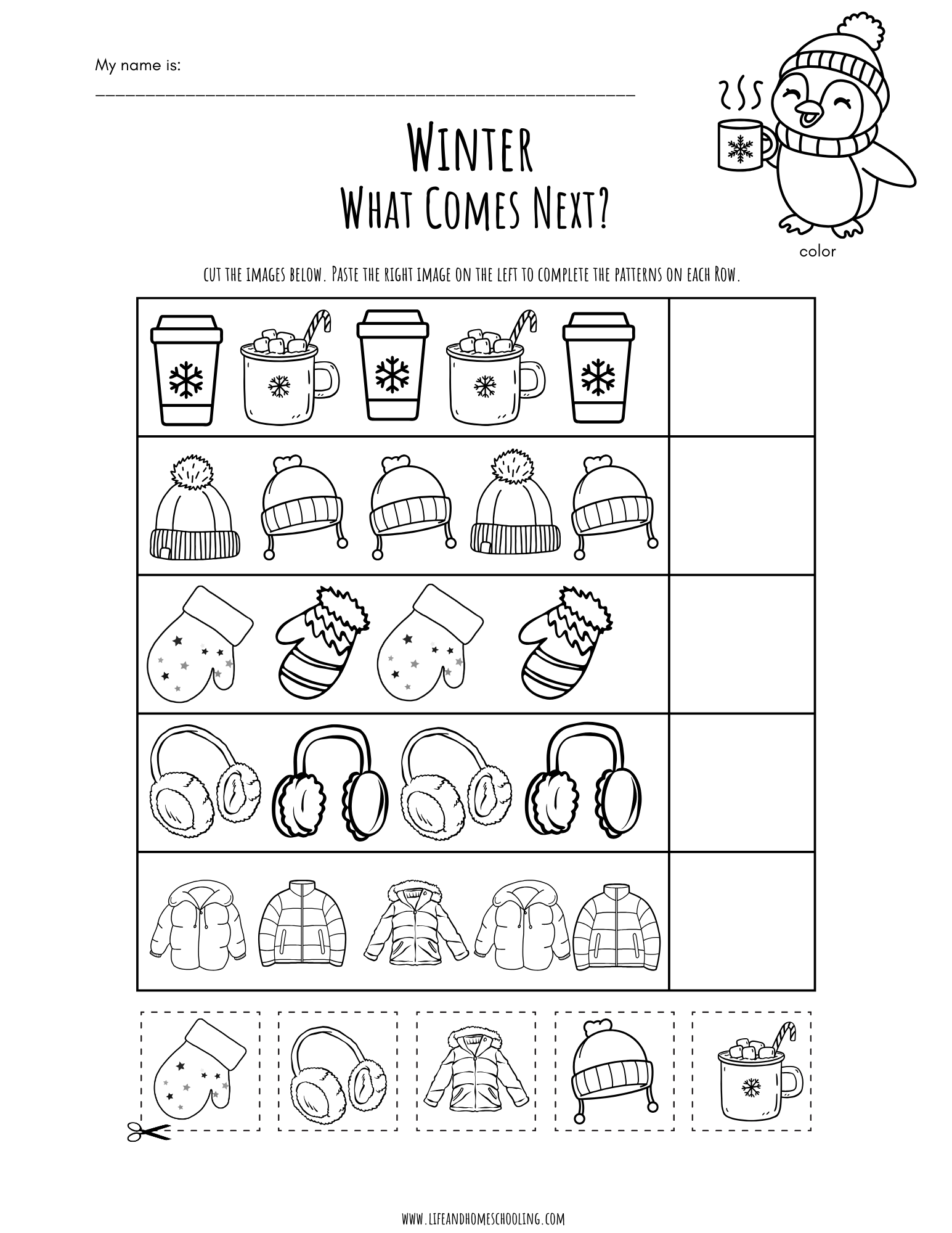 Pattern Identification What Comes Next Winter Made By Teachers Pattern Identification What Comes Next Winter Made By Teachers