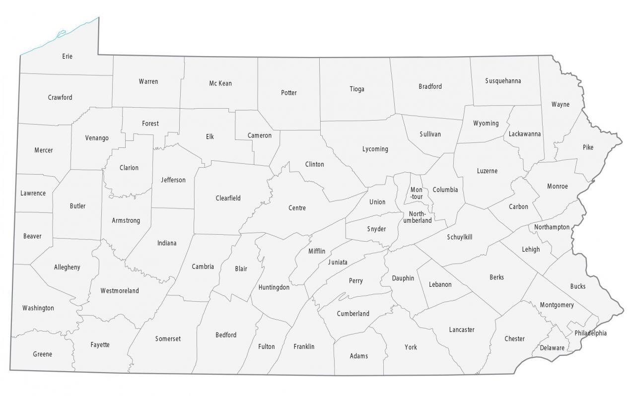 Pennsylvania County Map GIS Geography Pennsylvania County Map GIS Geography