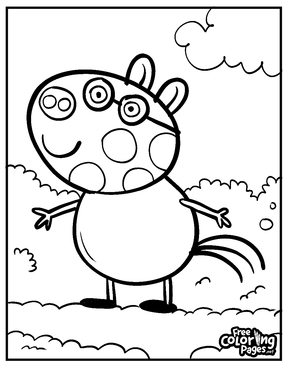 peppa pig coloring pages