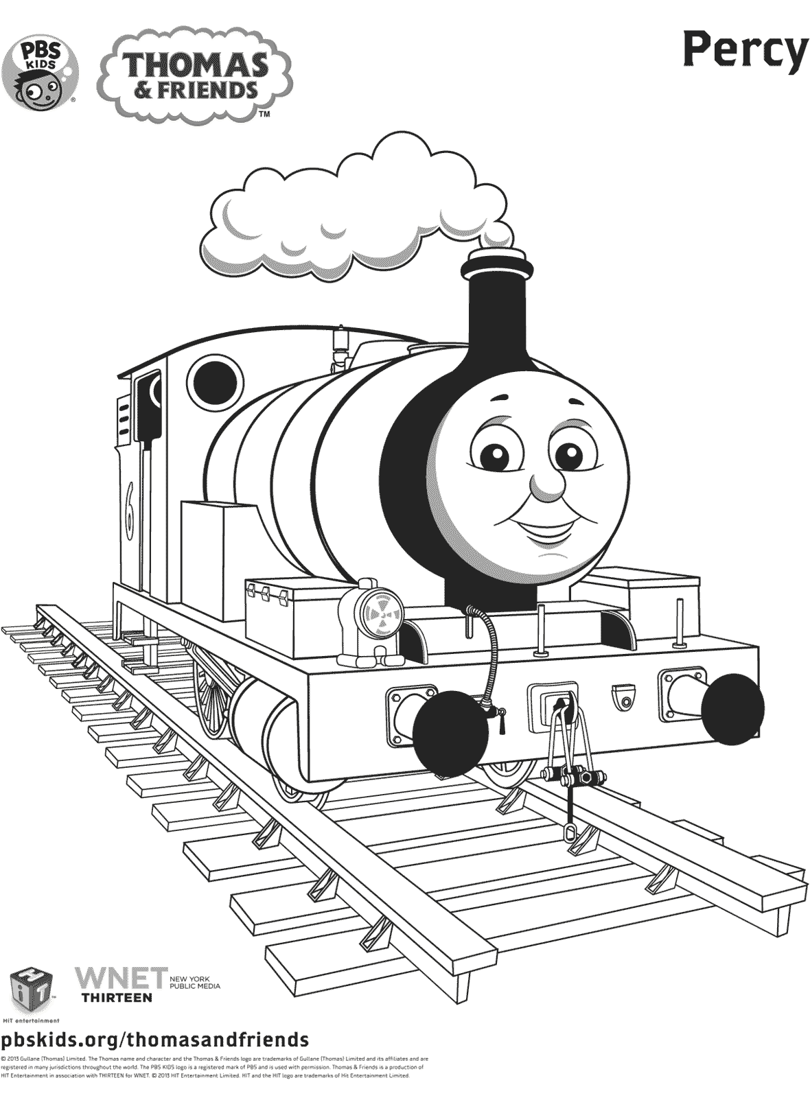 Percy From Thomas Friends Coloring Page Free Printable