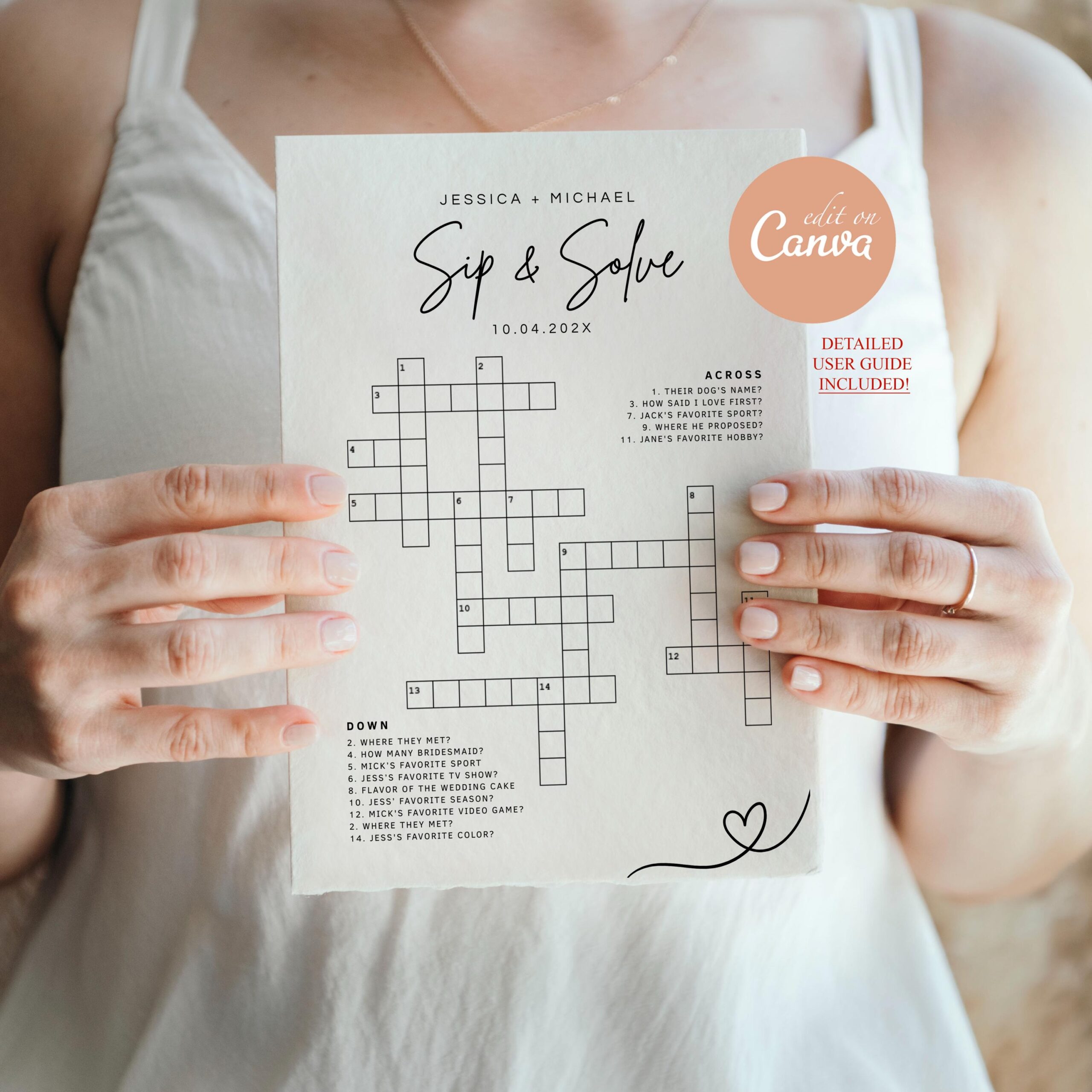 Personalized Couple Crosswords Etsy