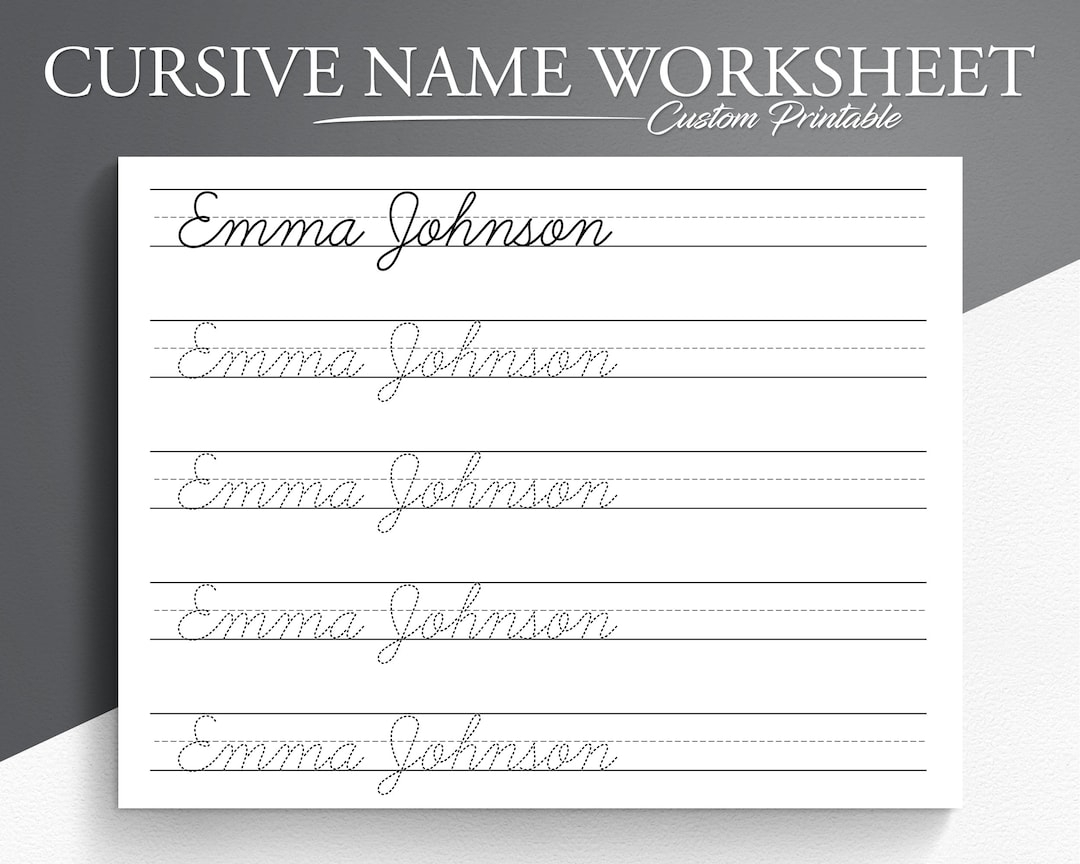 create cursive writing worksheets