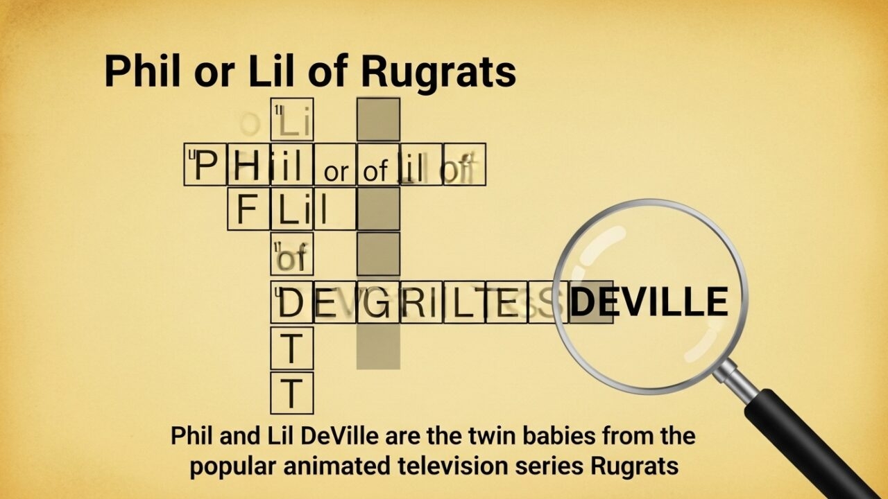 Phil Or Lil Of Rugrats Crossword Clue Quick Answer And Explanation 
