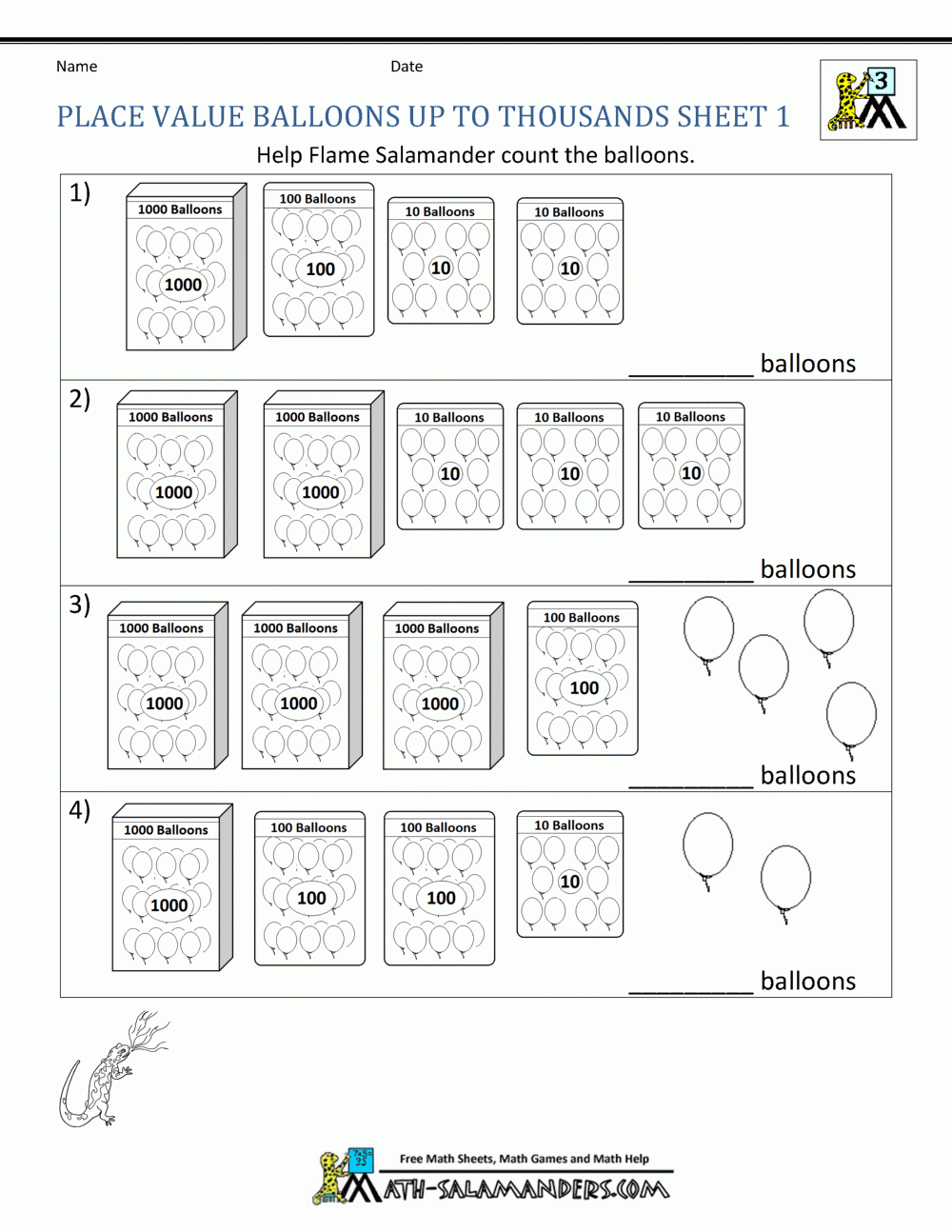 Place Value Worksheets 3rd Grade Place Value Worksheets 3rd Grade