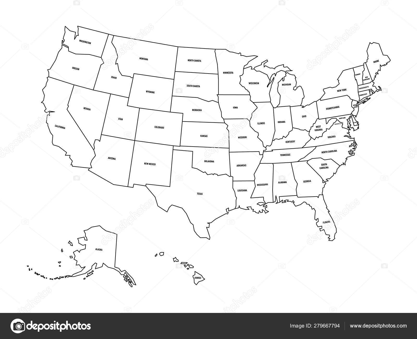 usa map black white usa map black white