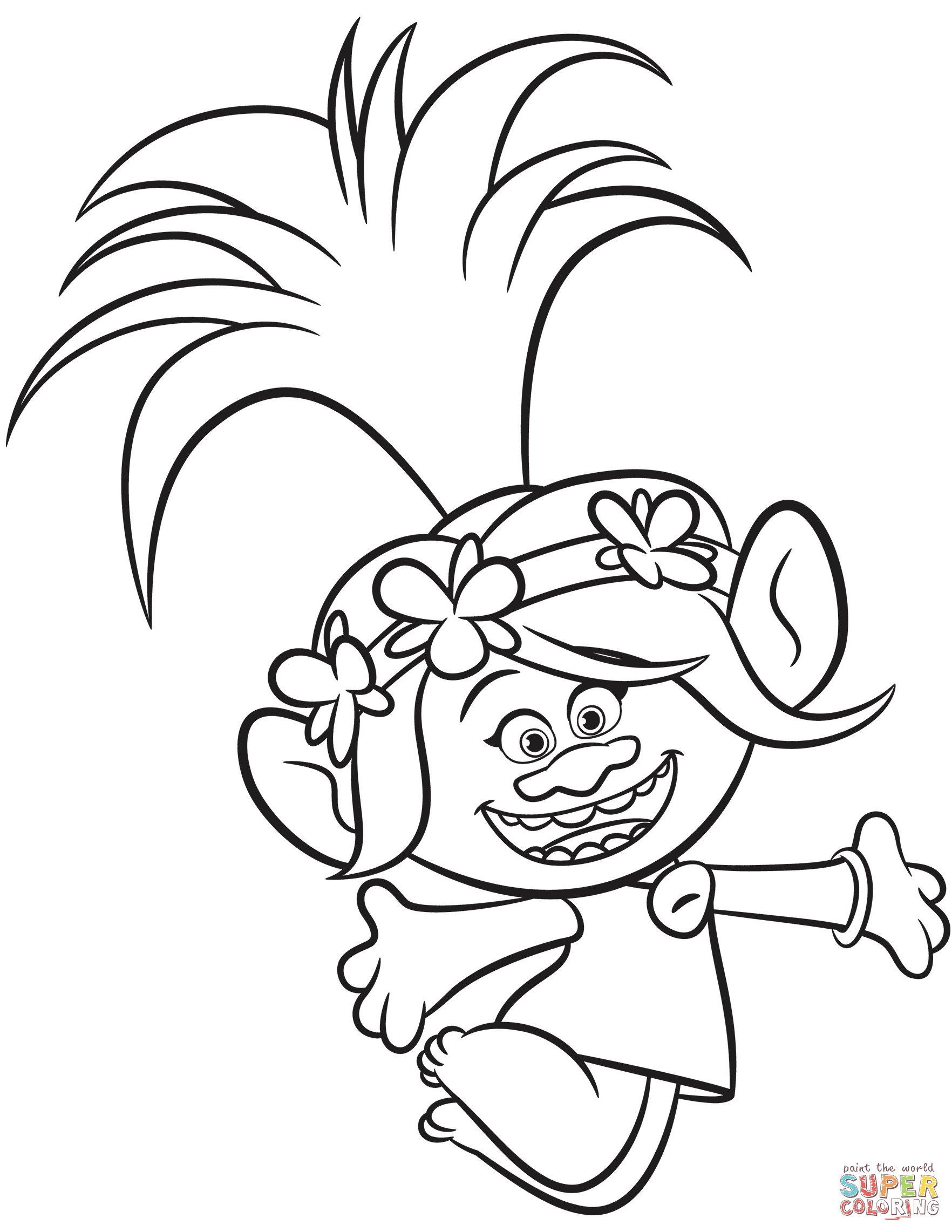 Poppy From Trolls Coloring Page Free Printable Poppy From Trolls Coloring Page Free Printable