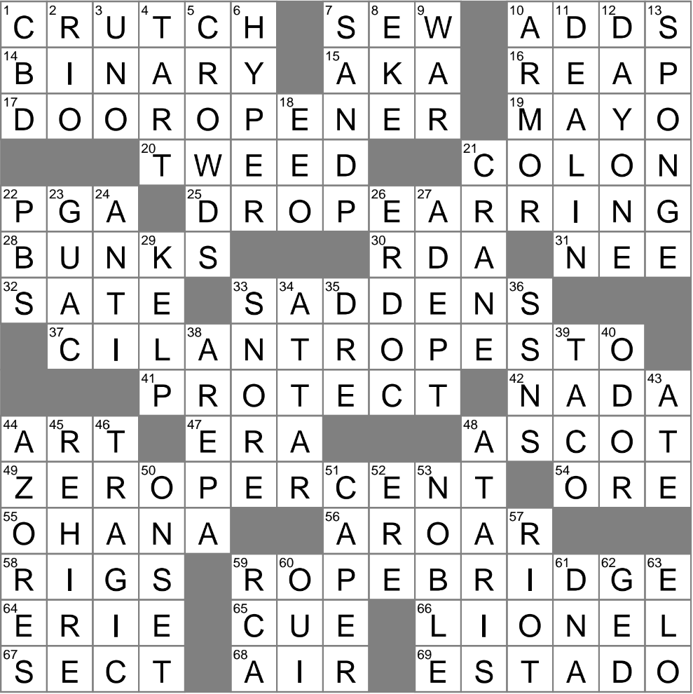 Postinjury Support Crossword Clue Archives LAXCrossword