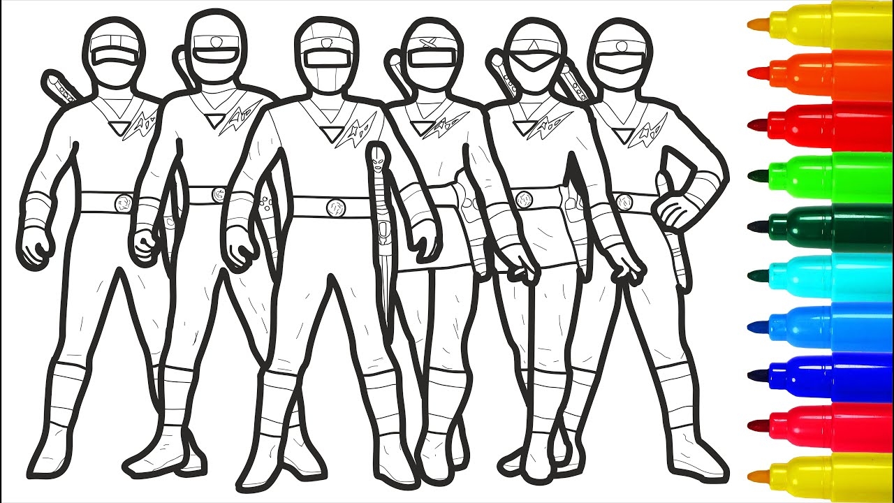 power rangers coloring sheets