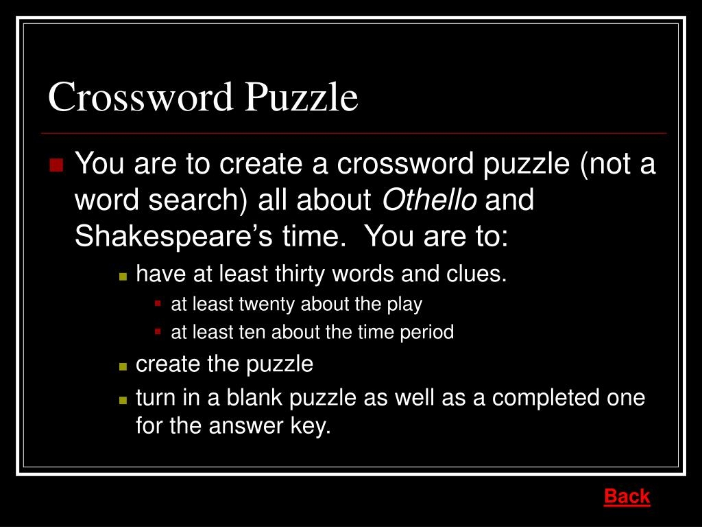 othello villain crossword clue