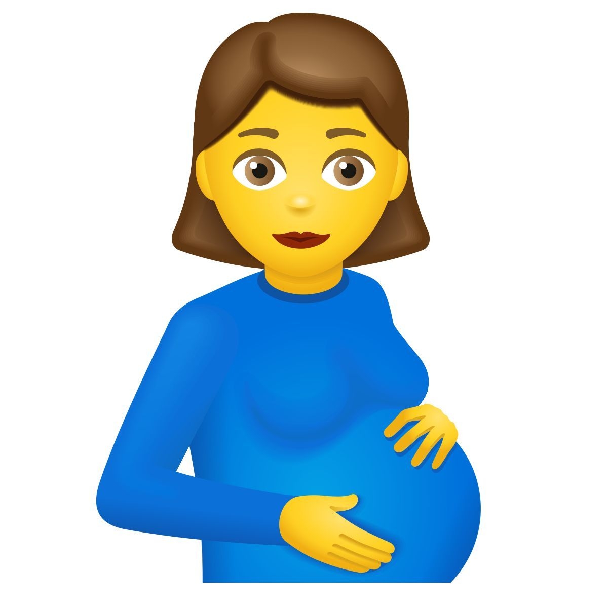 Pregnant Woman Emoji Icon In PNG SVG