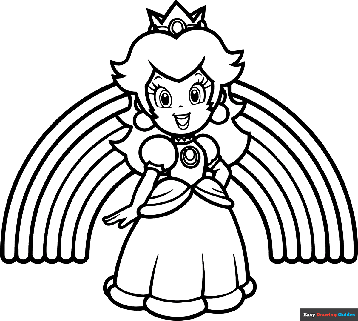 Princess Peach Coloring Pages For Kid 11 Printable Sheets Princess Peach Coloring Pages For Kid 11 Printable Sheets