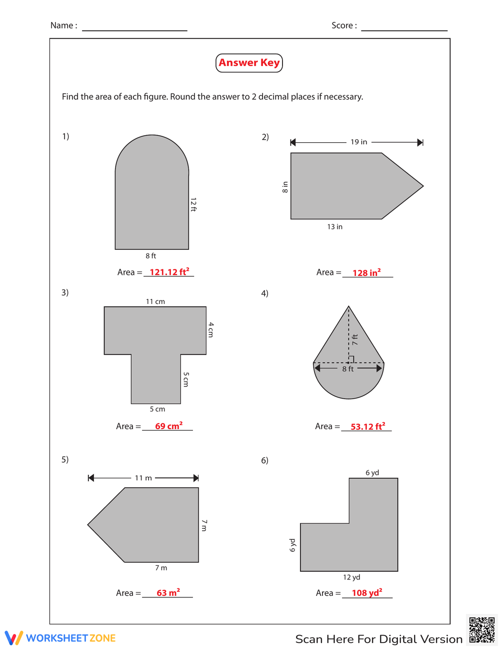 Printable 7th Grade Area Of Compound Shapes Worksheets Printable 7th Grade Area Of Compound Shapes Worksheets