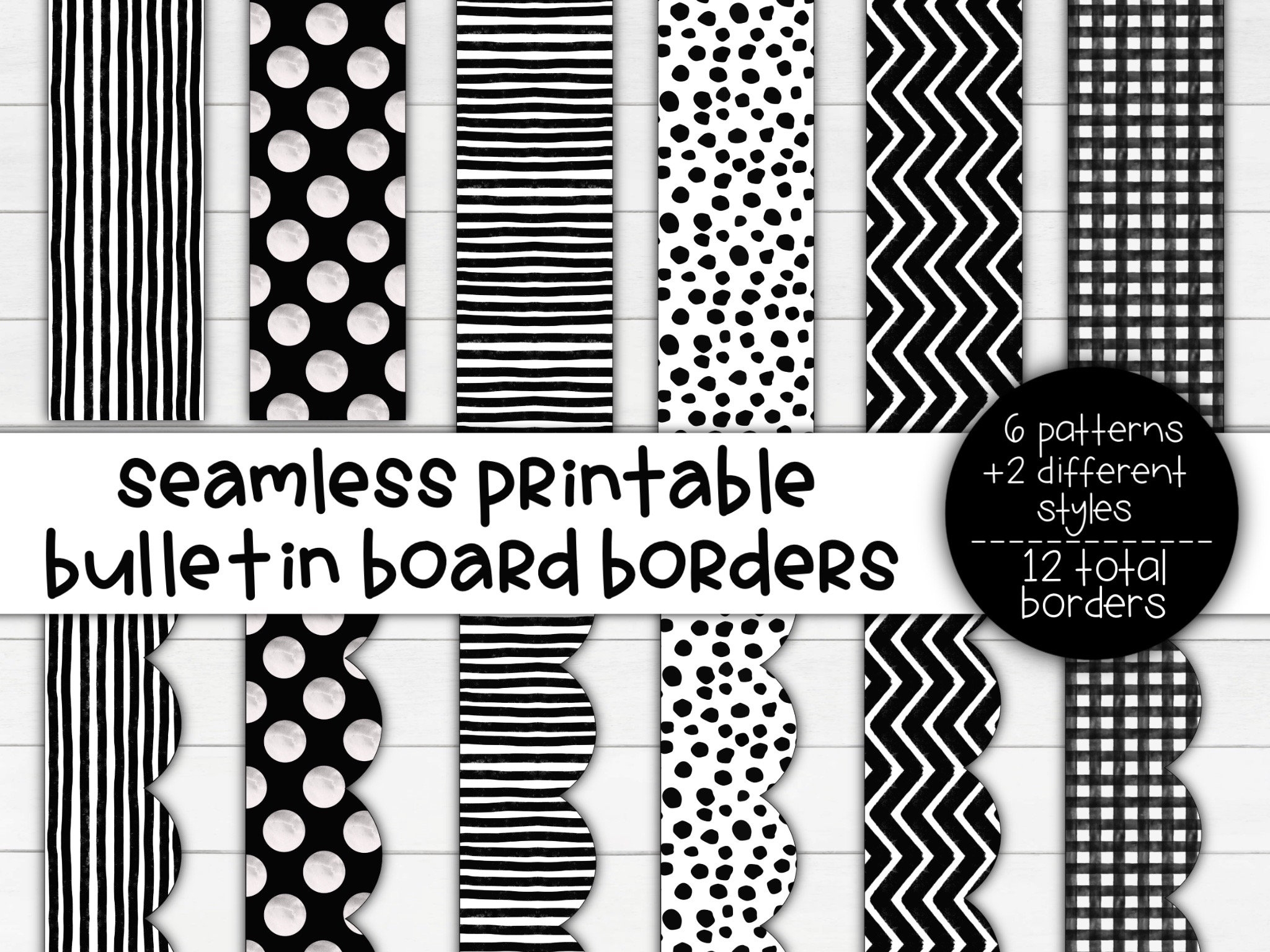 Printable Bulletin Board Borders Black White Classroom Decor PDF Etsy Norway Printable Bulletin Board Borders Black White Classroom Decor PDF Etsy Norway