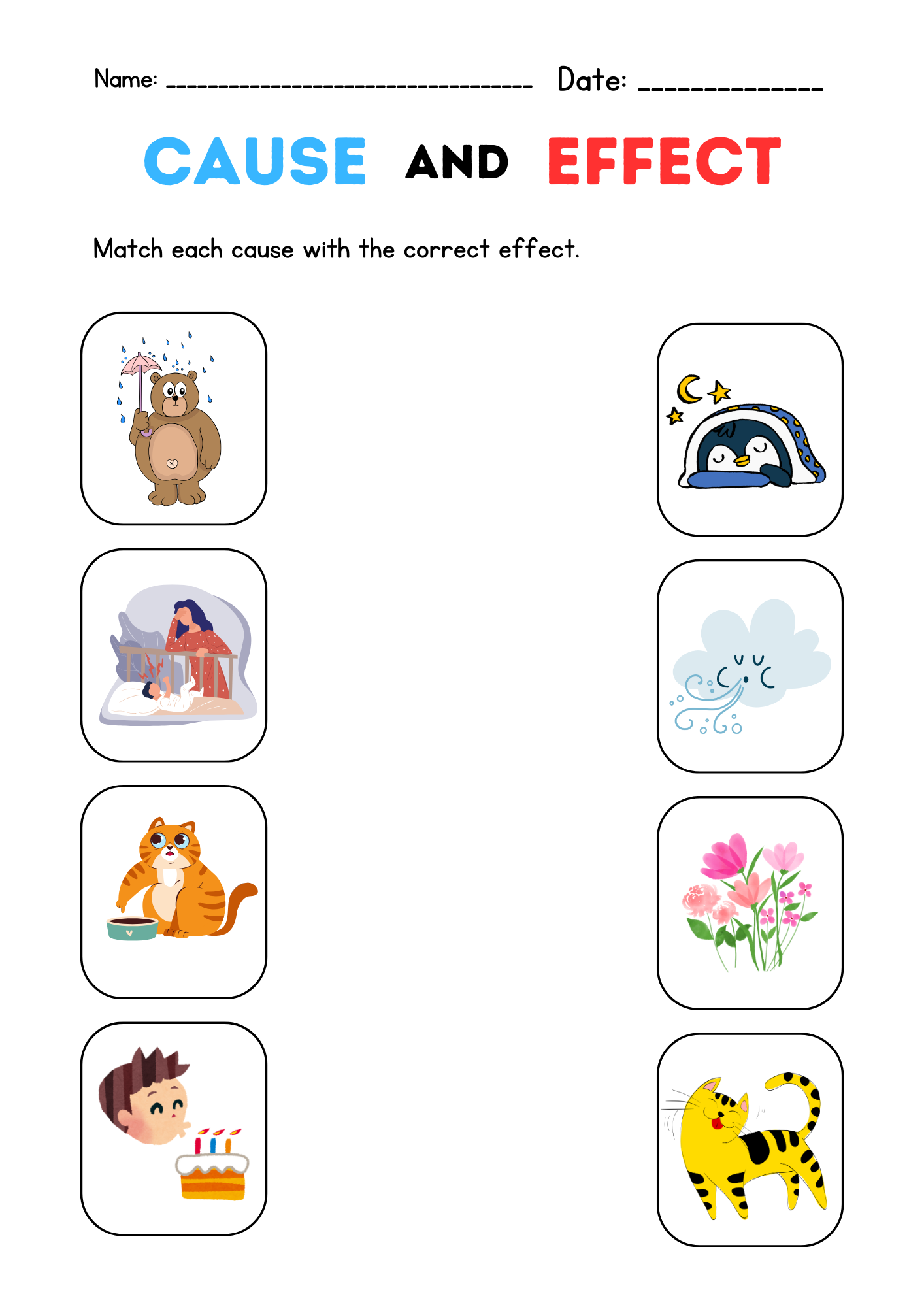 cause and effect worksheets cause and effect worksheets