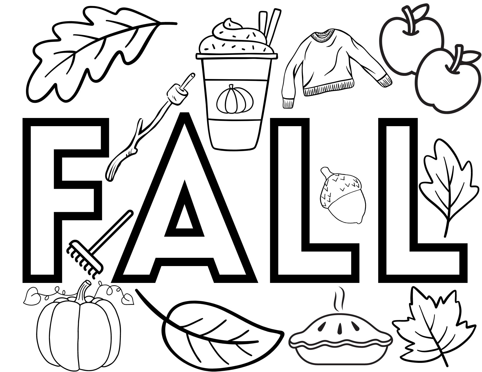 free coloring pages fall free coloring pages fall