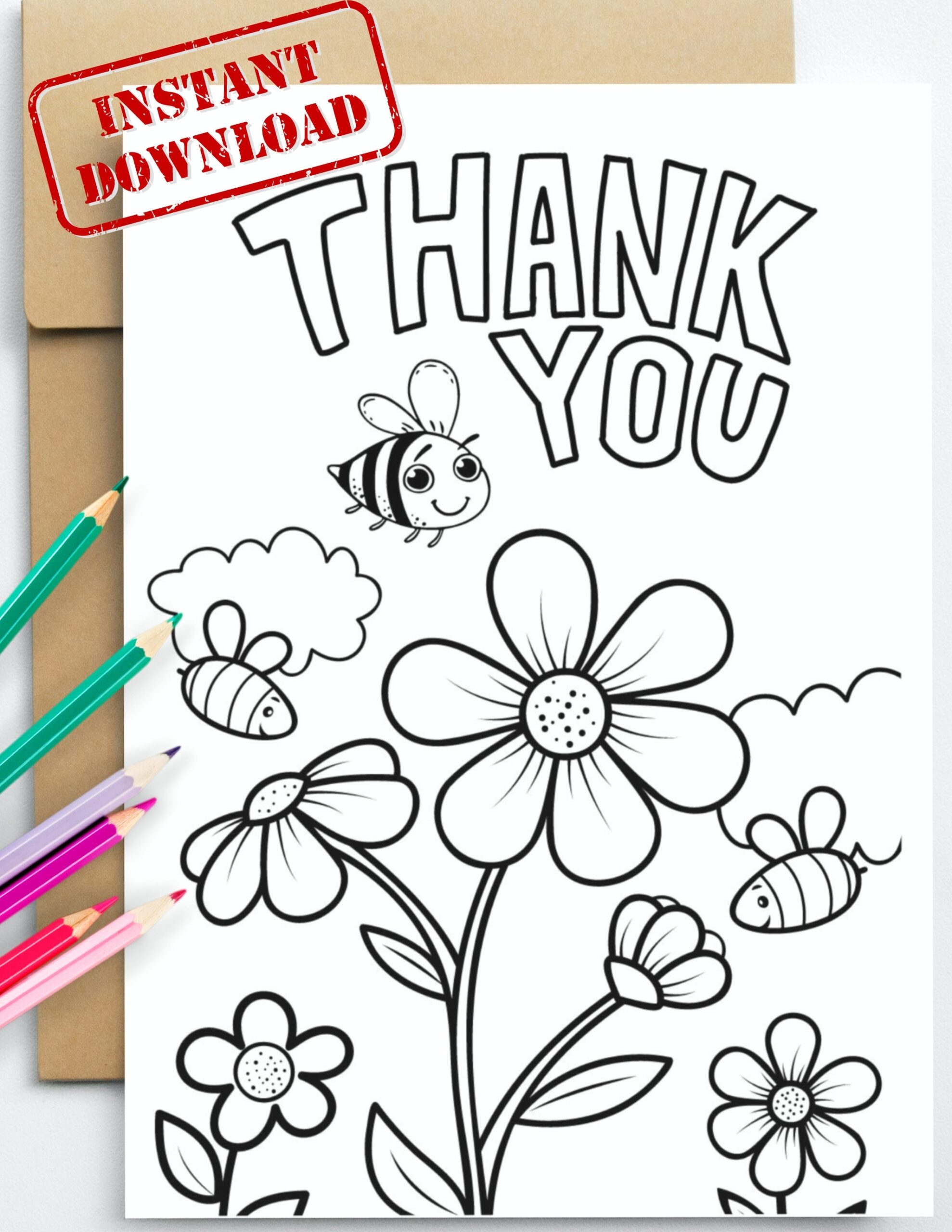 PRINTABLE Thank You Coloring Card For Kids DIY Print And Color Instant Download Fun Coloring Card For Kids Coloring Greeting Card Etsy Finland PRINTABLE Thank You Coloring Card For Kids DIY Print And Color Instant Download Fun Coloring Card For Kids Coloring Greeting Card Etsy Finland