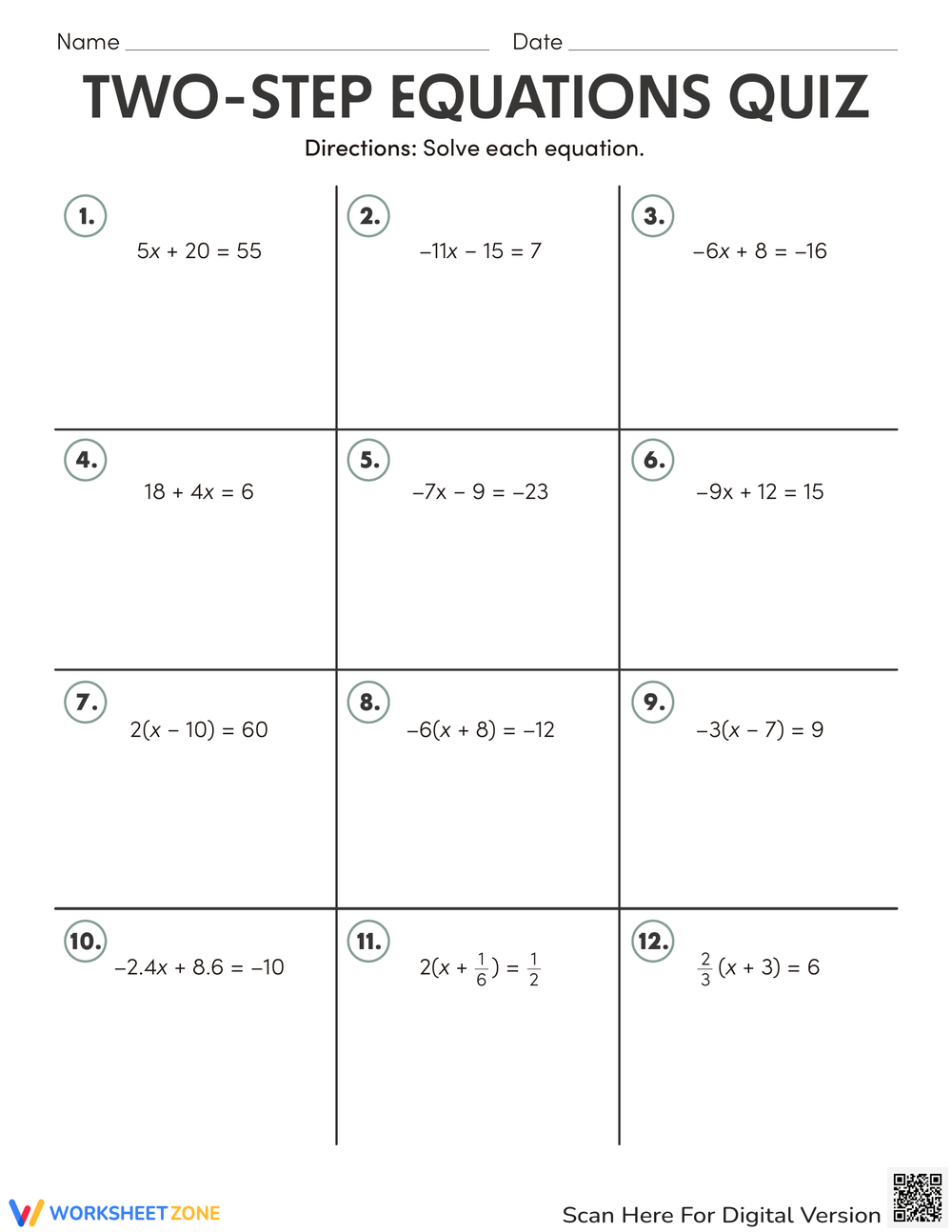 two step equations worksheet pdf two step equations worksheet pdf