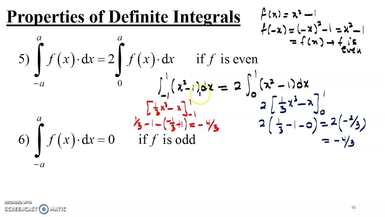 Properties Of Definite Integrals YouTube Properties Of Definite Integrals YouTube