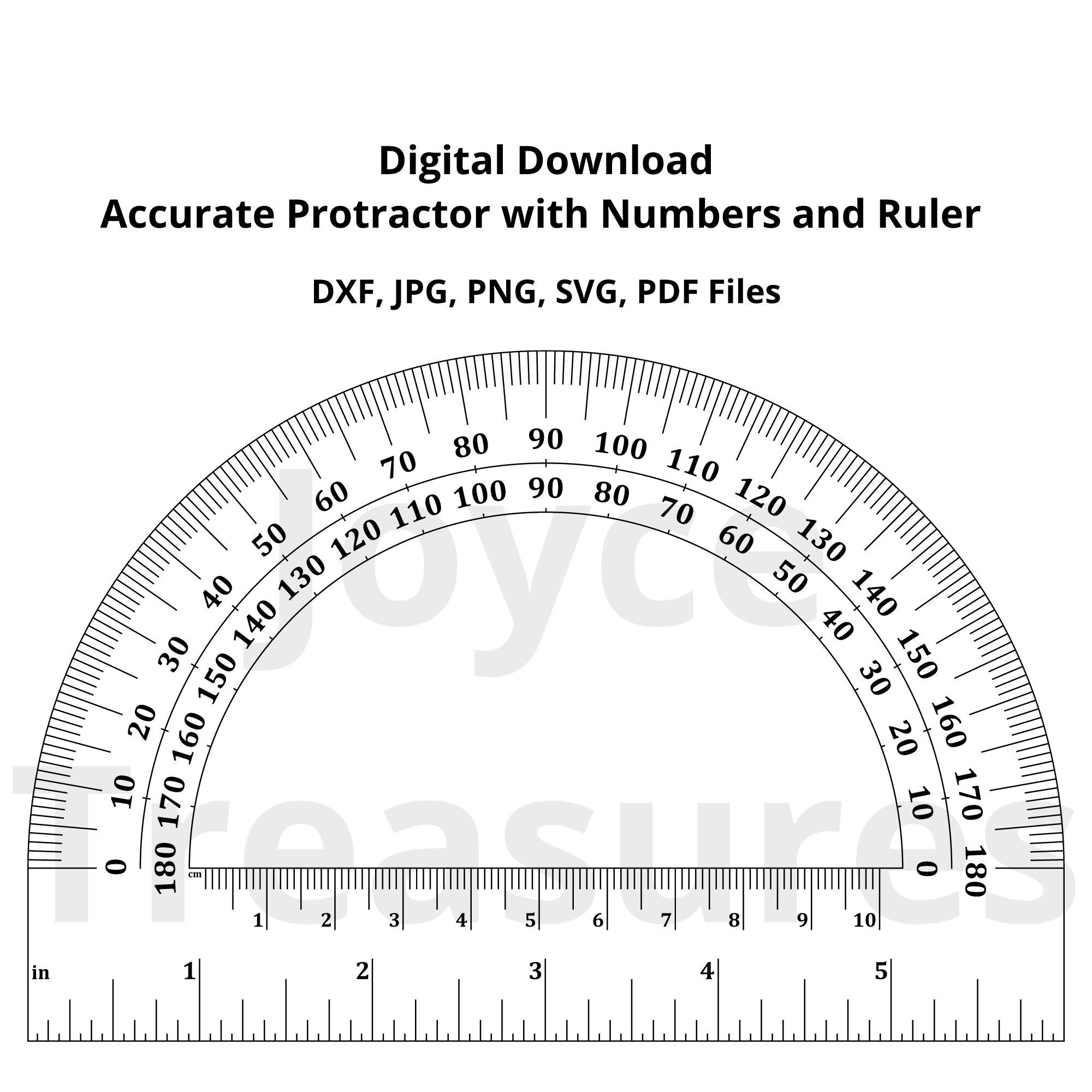 Protractor Accurate With Inch And Cm Ruler Dxf Jpg Png Svg And Pdf Files Accurate With Numbers Etsy Denmark Protractor Accurate With Inch And Cm Ruler Dxf Jpg Png Svg And Pdf Files Accurate With Numbers Etsy Denmark