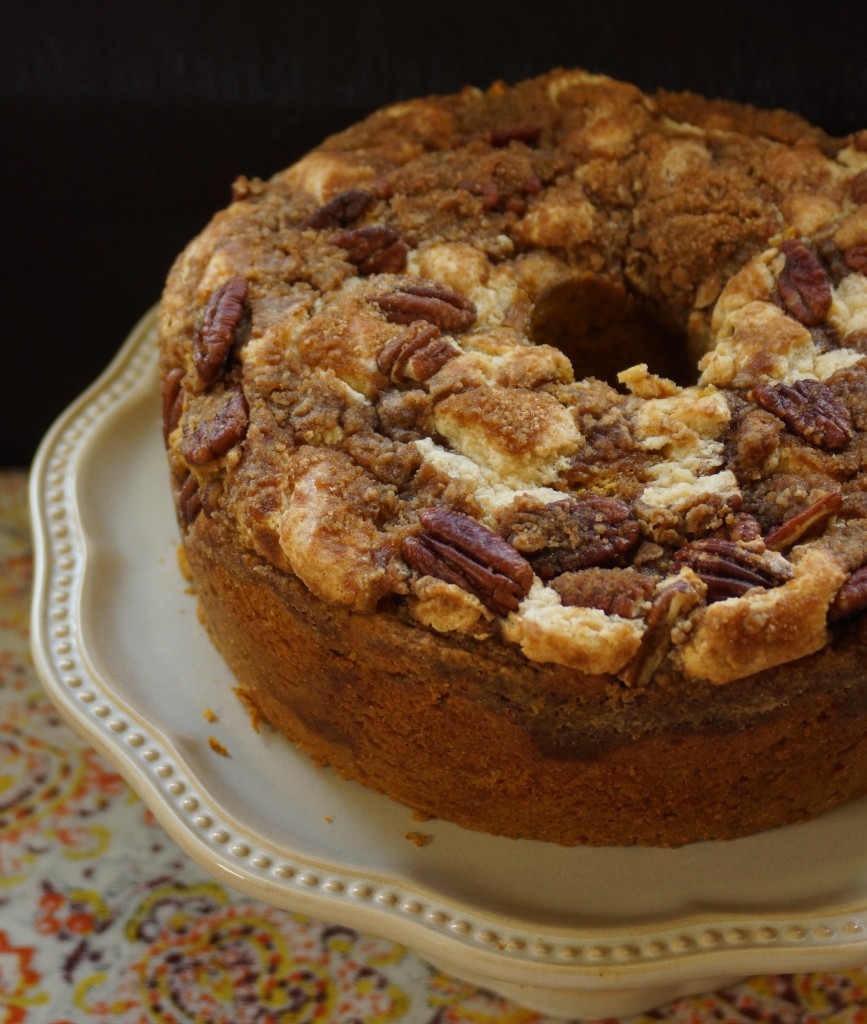 Pumpkin Cake With Pecan Cream Cheese Streusel Strawberryplum