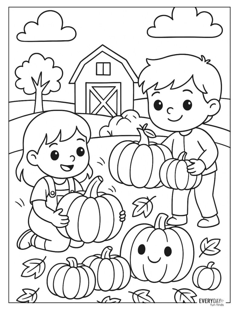 Pumpkin Coloring Pages Free Printables