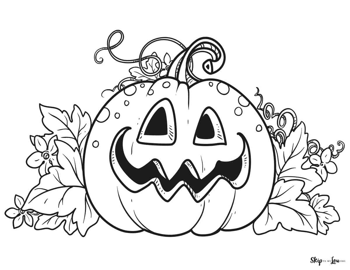 halloween pumpkins coloring pages
