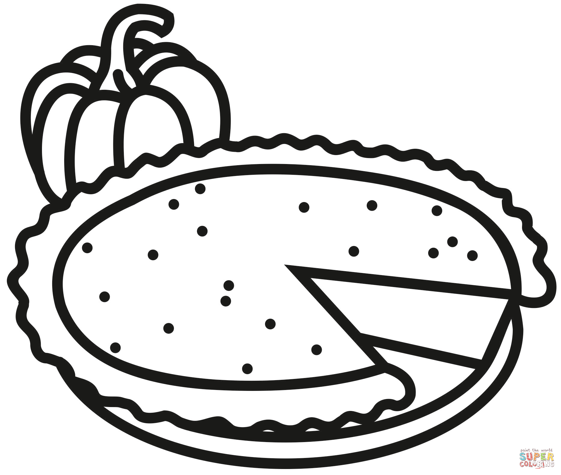 Pumpkin Pie 10 Free Printable Coloring Pages
