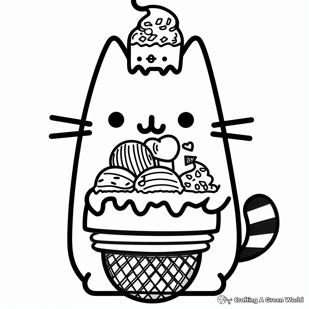 pusheen pictures to color