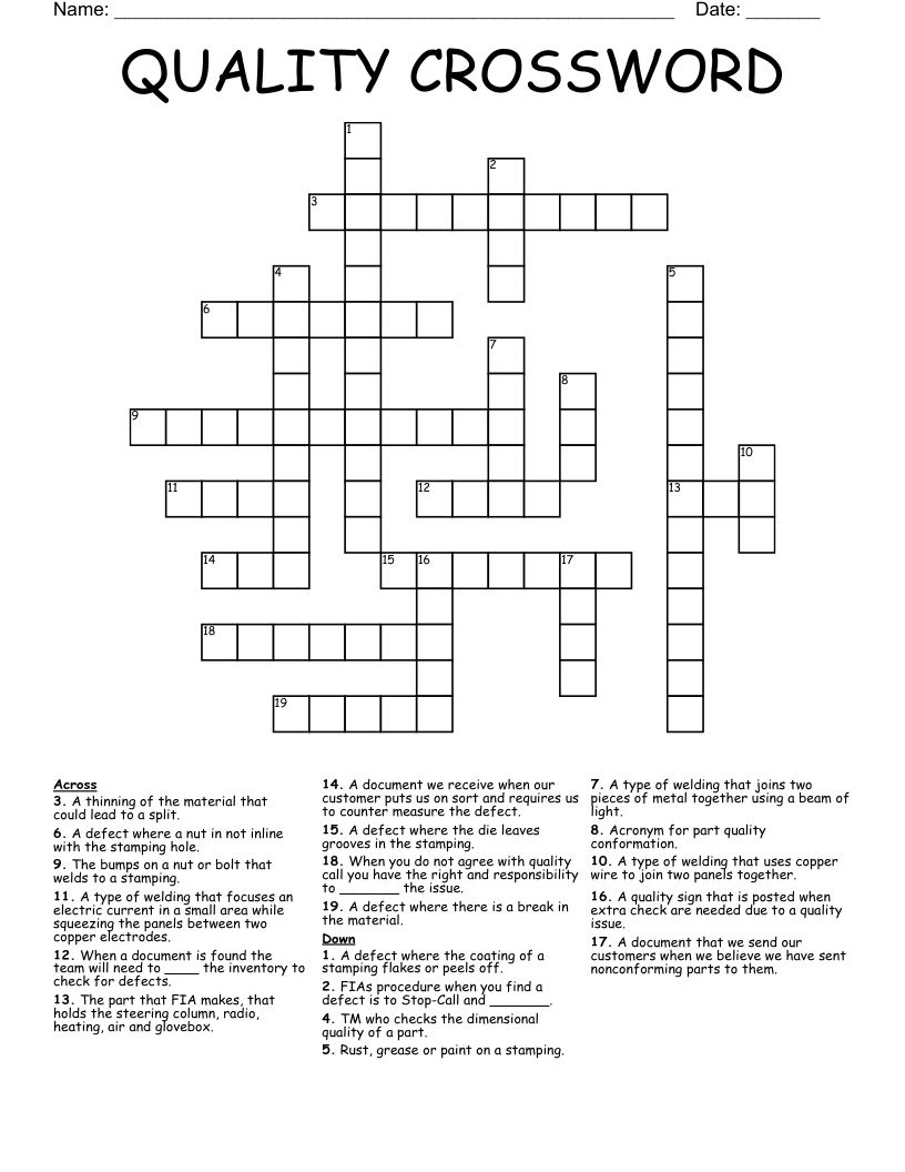 QUALITY CROSSWORD WordMint QUALITY CROSSWORD WordMint