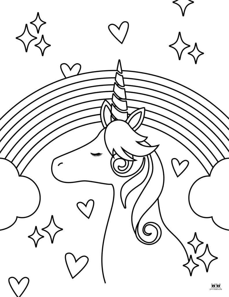 free rainbow coloring pages