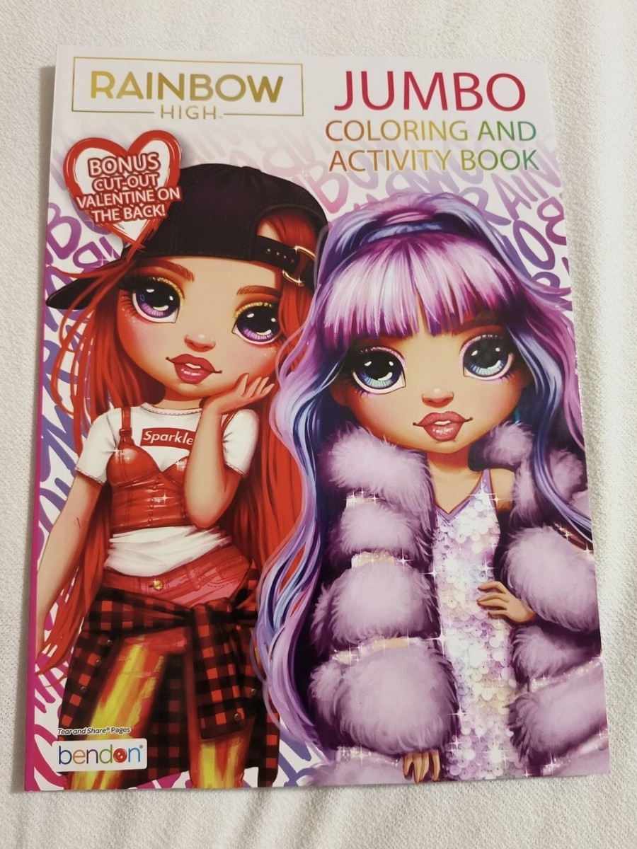 Rainbow High Dolls Coloring Activity Book Tear Share Pages Shipping EBay