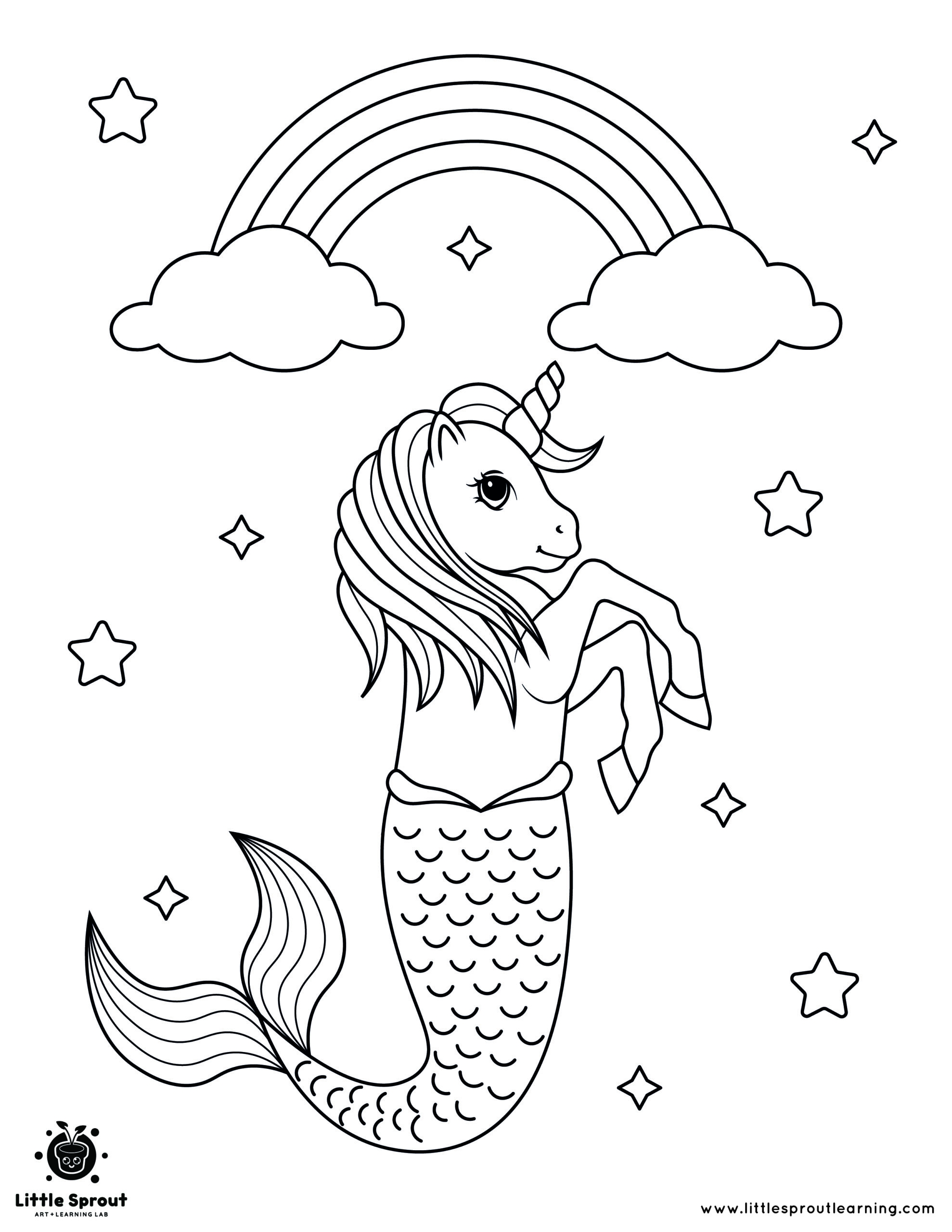 Rainbow Mermaid Unicorn Little Sprout Art Learning Lab Rainbow Mermaid Unicorn Little Sprout Art Learning Lab