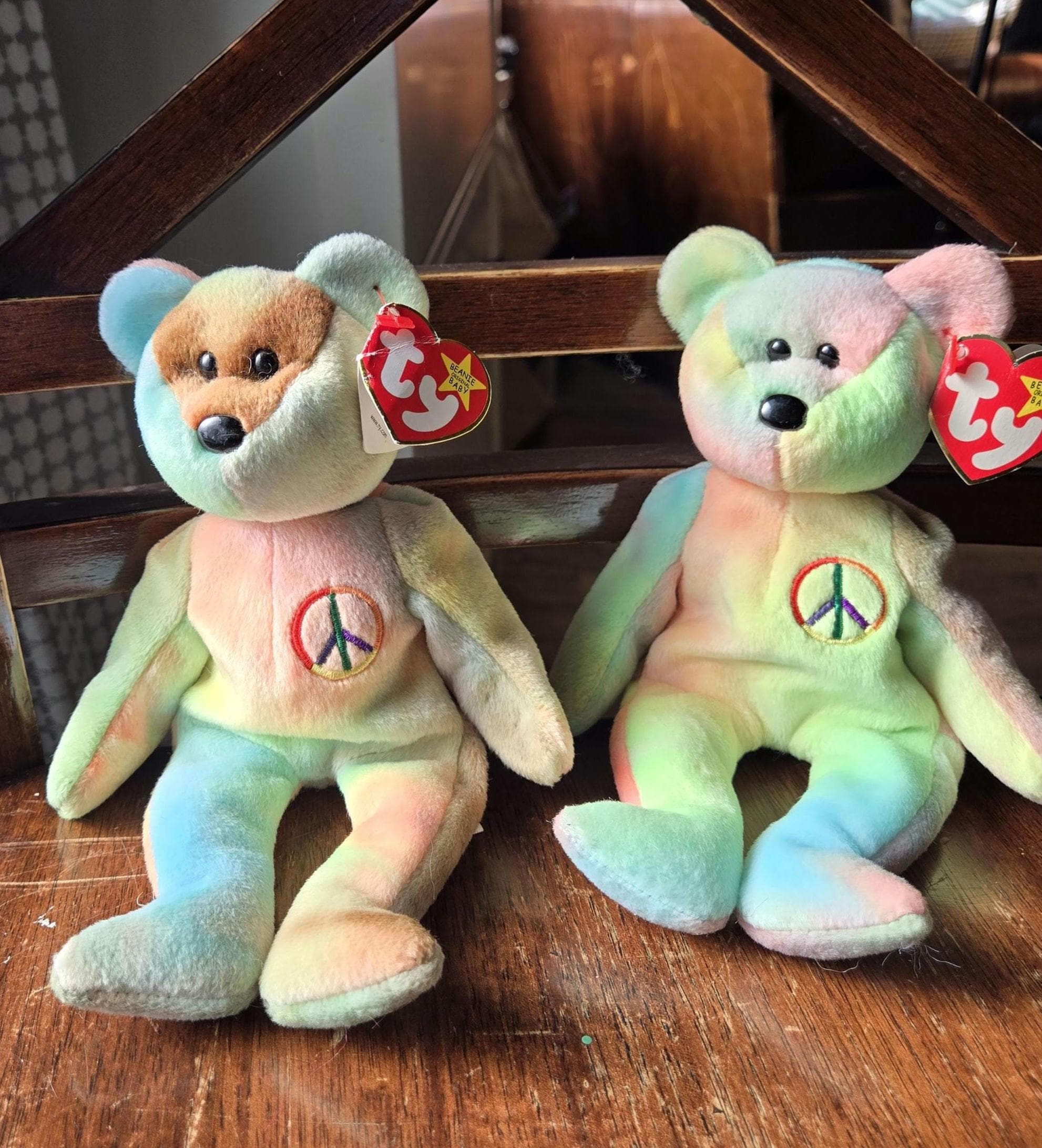 Rainbow Tie Dye Beanie Baby Etsy