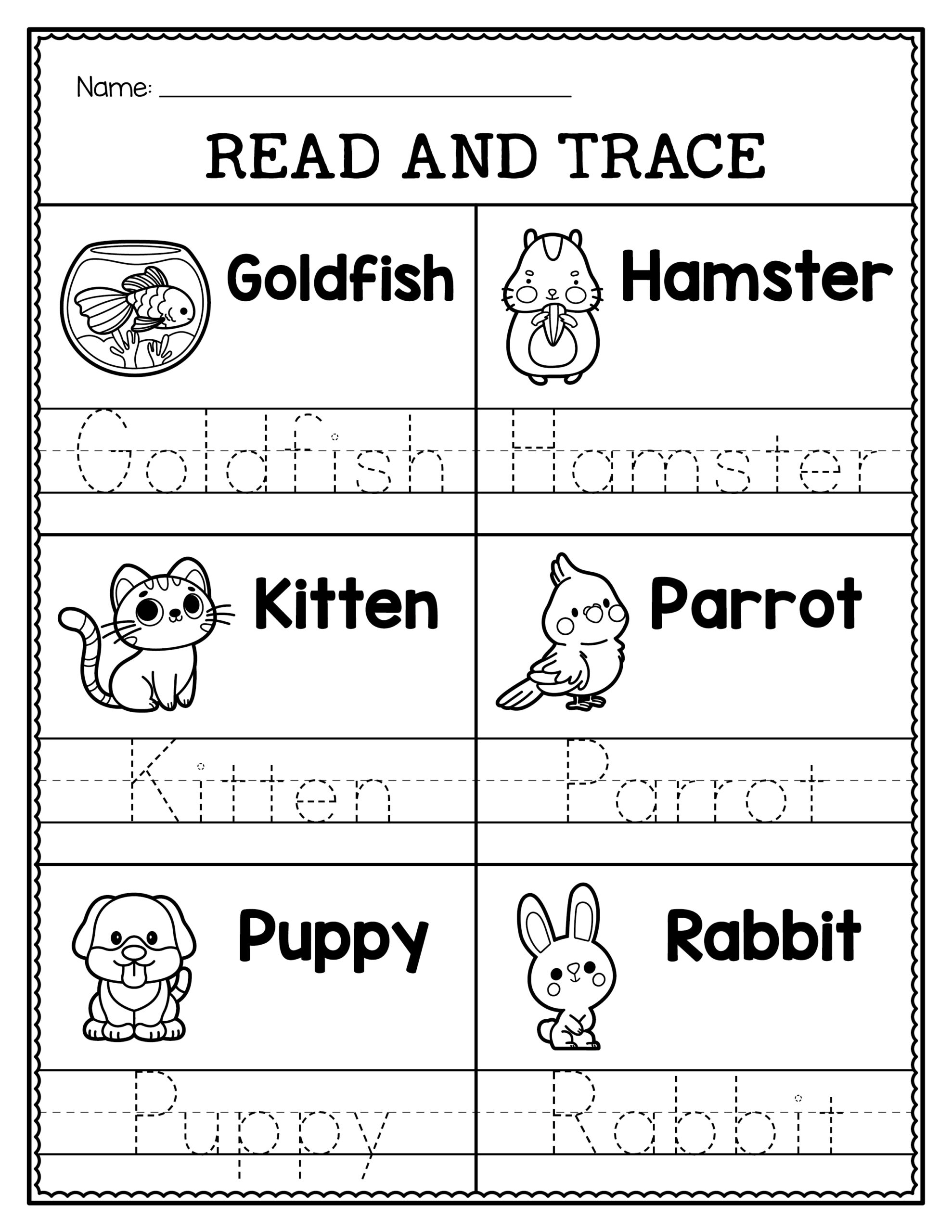 tracing worksheets for preschoolers