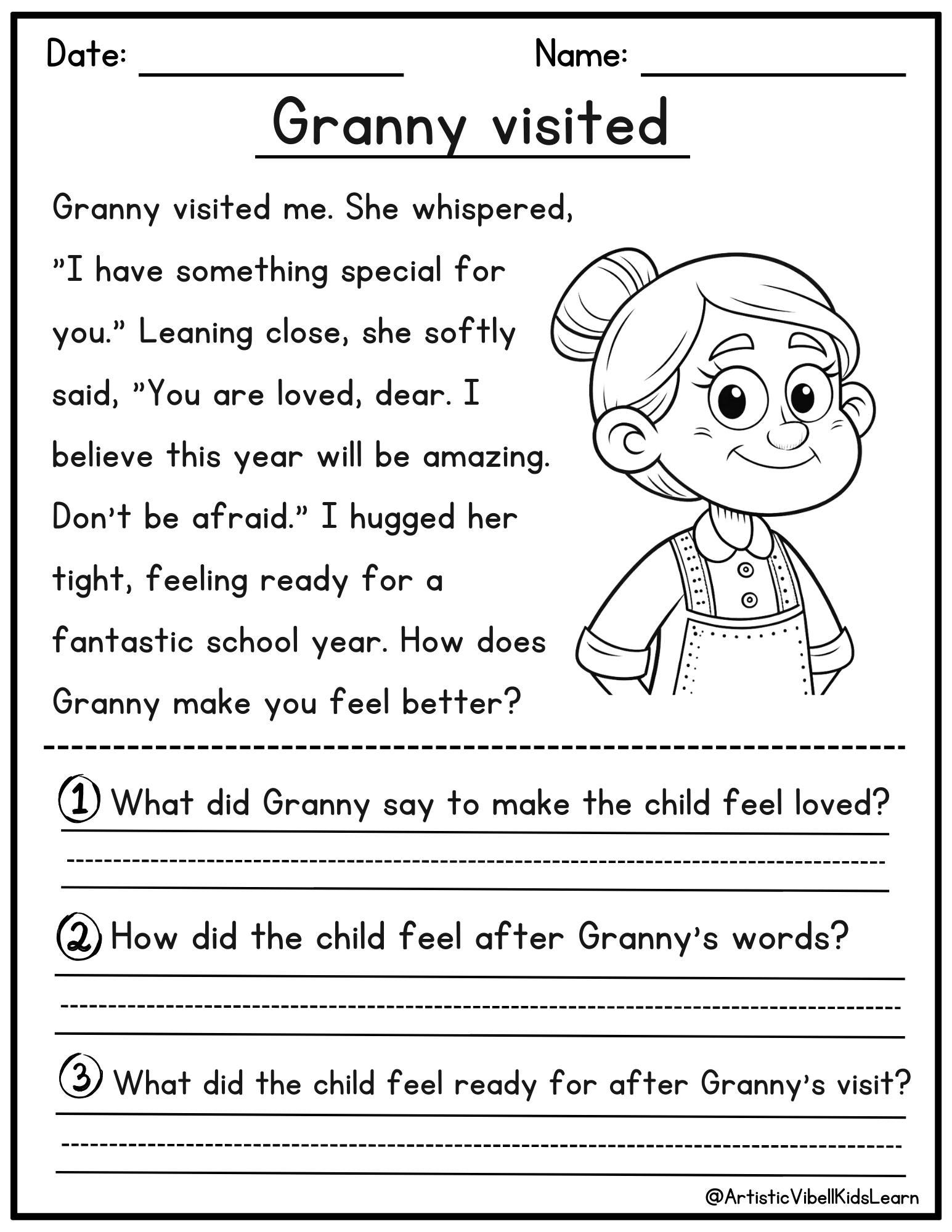 Reading Comprehension Printable Kindergarten First Grade Worksheets Instant Download Fluency Worksheet English Learing Set 2 Etsy Denmark Reading Comprehension Printable Kindergarten First Grade Worksheets Instant Download Fluency Worksheet English Learing Set 2 Etsy Denmark